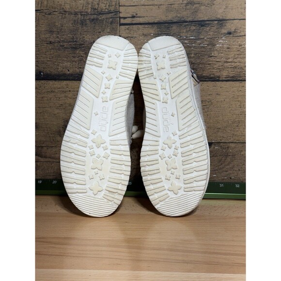 Hey Dude Womens Wendy Funk Wool Beige Size 6 Slip On Walking Comfort Shoes - Picture 6 of 8